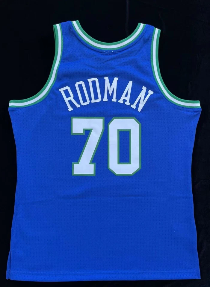 100% Authentic Dennis Rodman Dallas Mavericks 1999-00 Swingman Jersey Throwback - Image 3 of 4