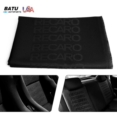 1M×1.6M Black DIY Recaro Fabric Cloth For Car Seat Panel Armrest Decoration etc.