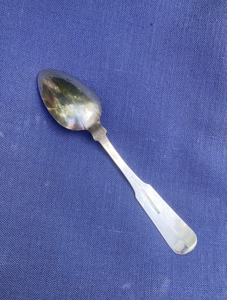 Монета серебряная ложка Davis Watson & Co скрипка J S монограмма 5 3/4 дюйма как есть - Изображение 2 из 4