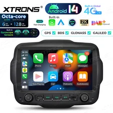 For Jeep Renegade 2015-2020 Carplay Android 14 Car Radio GPS NAV WIFI Dash 128G