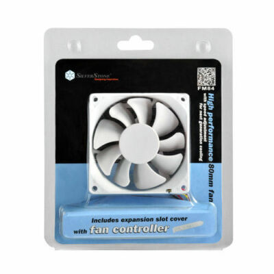 Silverstone SST-FM84 80mm x 25mm Fan Speed Control Sleeve Bearing White Blade