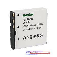 Kastar Replacement Battery for Kodak LB-060 & Kodak PixPro AZ421 PixPro AZ501