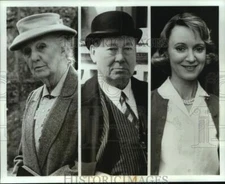 1989 Press Photo Actress Joan Hickson and co-stars in "The 4:50 from Paddington"