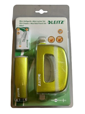 Leitz Mini Hefter & Mini Locher Set 5561 grün