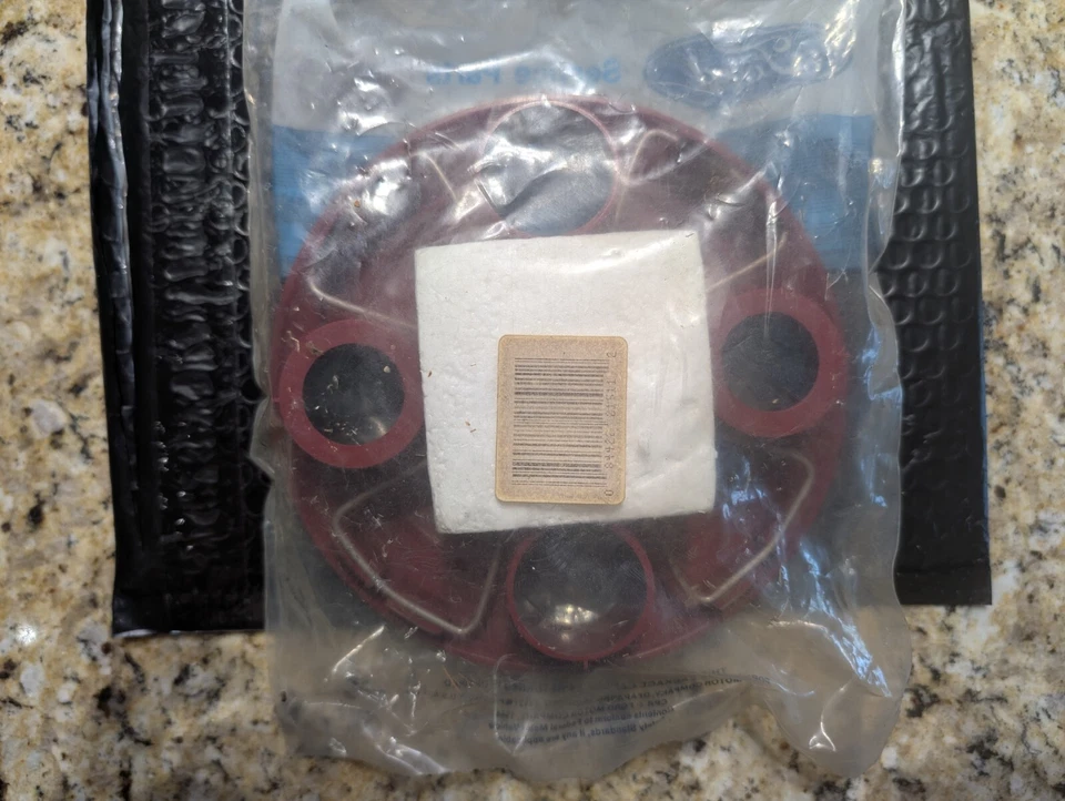 *NOS* 1987-1988 Mercury Cougar XR7 Turbine Center Hub Cap Ford Service Parts RED Foto 3 de 4