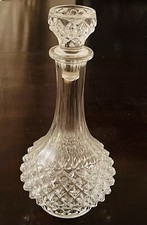 Vintage Cut Glass spirit Decanter Collectors