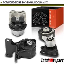 3x Engine Motor & Transmission & Torque Strut Mount for Ford Edge 11-14 Lincoln