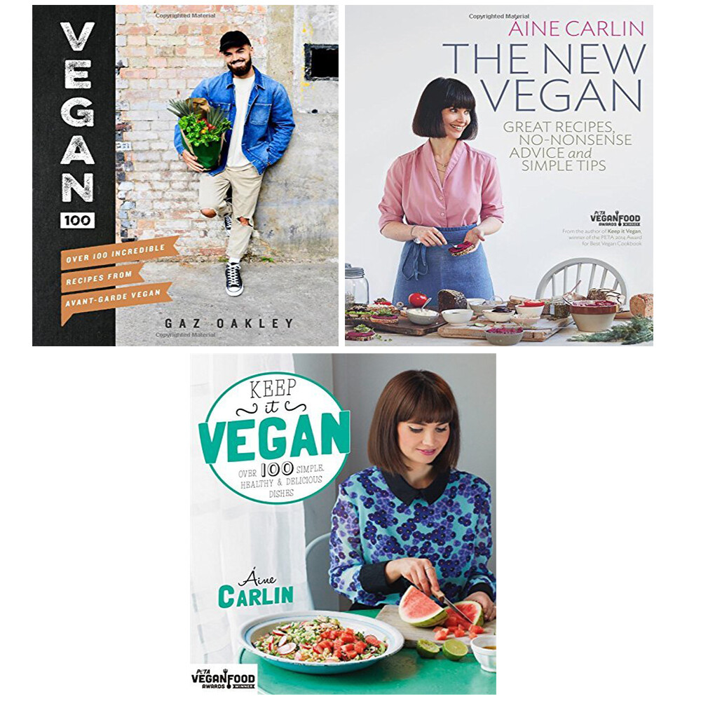 Keep it vegan, vegan 100, New vegan recipes 3 Books Collection Set Paperback NEW