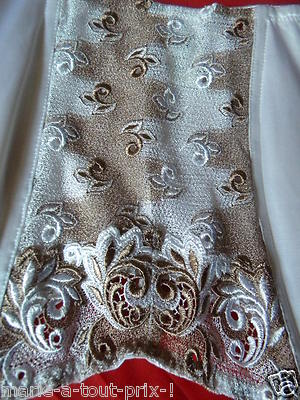 Porte-jarretelles ULLA Carmen Blanc Et Beige - Taille 46, Grand Maintien, Neuf