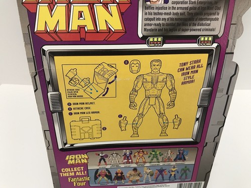 Iron Man TONY STARK w/ Armor Carrying Suitcase Action Figure ToyBiz 1995 - Picture 10 of 12