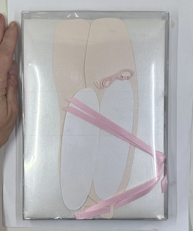 Box of 8 Meri Meri Ballet Slipper Invitations Note Cards/ Customizable - Image 2 of 3
