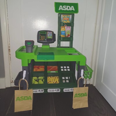 ASDA Supermarket Toy Till Checkout Play Food Roleplay Shop with