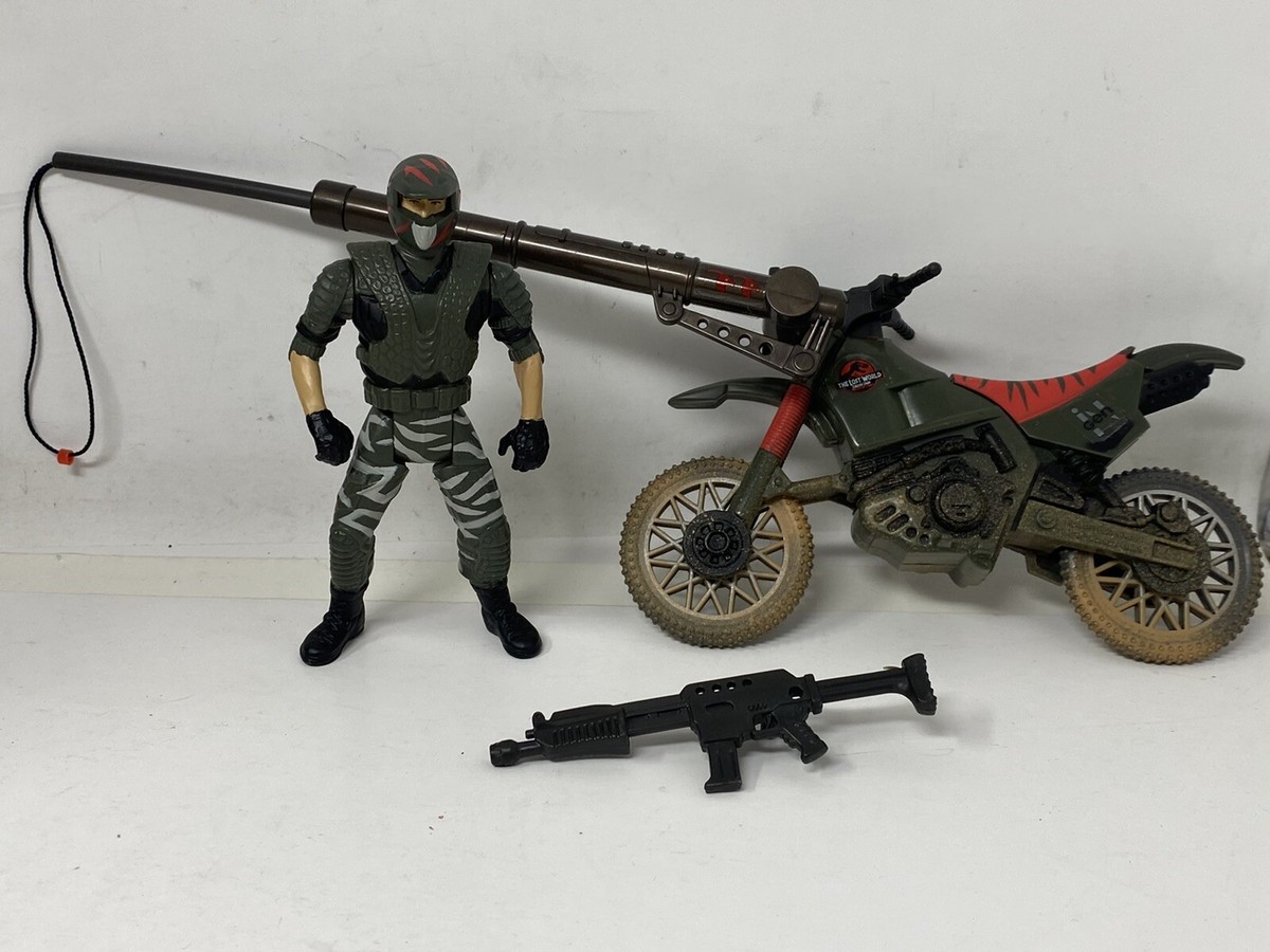 Jurassic Park The Lost World Carter w/ Dino Snare Dirt Bike