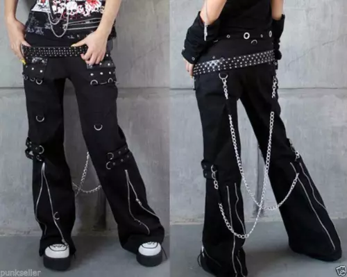 Mens Gothic Smart womens harem pants Trousers hip hop Casual Visual Kei Rock New