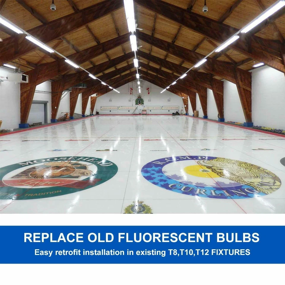 4 Pack 2FT LED Shop Lights 9W 6000K G13 2FT LED Tube Light Bulbs Clear Cover - Image 4 of 4