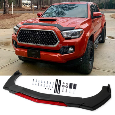 For Toyota Tacoma Pickup Truck Carbon Fiber Front Bumper Lip Spoiler