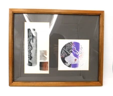 Genuine  BILL HOLN Monoprint "Old Totem In The Glade" Pen & Ink Signed Original