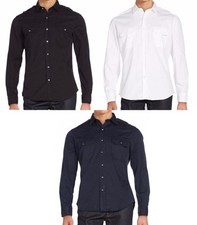 Ralph Lauren Mens Button Down Rover Navy White Black Label Denim Sport Shirt NWT