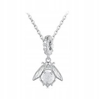Fraise Silber-Halskette S925 Bienen-Farbwechsel-AnhäNger