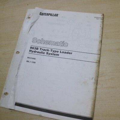 CATERPILLAR 963B TRACK LOADER Hydraulic System SCHEMATIC Service Manual cat