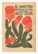 CACTUS PRINT: El Maestro Mexican Art Culture Poster Art