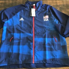 Women's Adidas USA Volleyball Warm Up Jacket olympics XL NWT