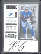 2017 Panini Contenders Rookie Autograph #339 Kenny Golladay 