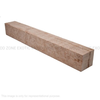 Birdseye Maple Turning Blank 2x 2x 18 Square Wood- Free US Shipping