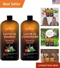 Daily Use Castor Oil Shampoo and Conditioner - Invigorating Hair Growth Solution