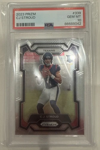 C.J Stroud 2023 Panini Prizm #339 RC PSA 10 Houston Texans🔥👀