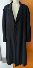 Loro Piana 100 Cashmere Long Coat Jacket Storm System Men's Sz 56 Dark Blue