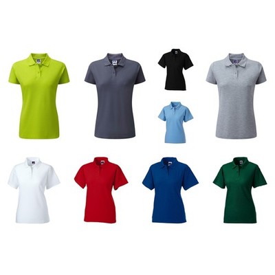 RUSSELL Poloshirt Damen Klassisch Basic Polo Hemd Shirt 2er-Knopfleiste 539 NEU
