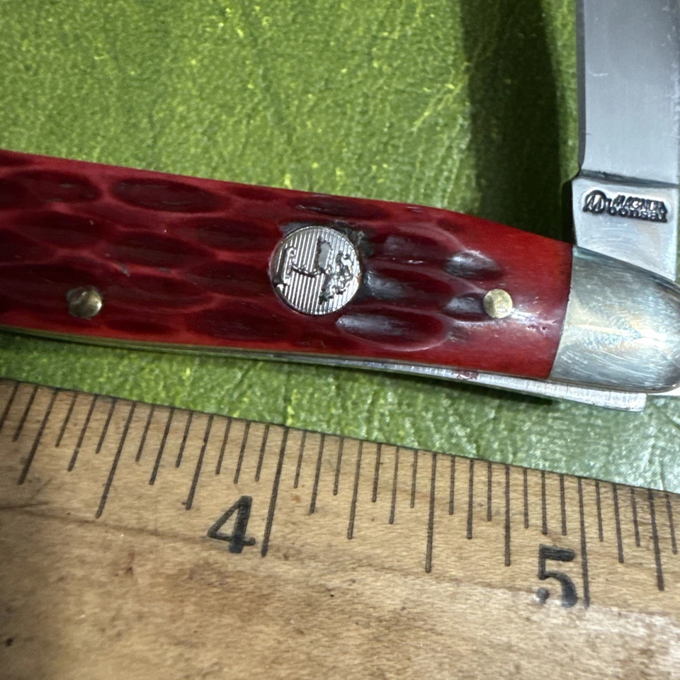 FACAS FACA DE BOLSO BOKER MAGNUM OSSO VERMELHO BONSAI ÁRVORE PORCA BARRIGA STOCKMAN NOS - Imagem 2 de 4