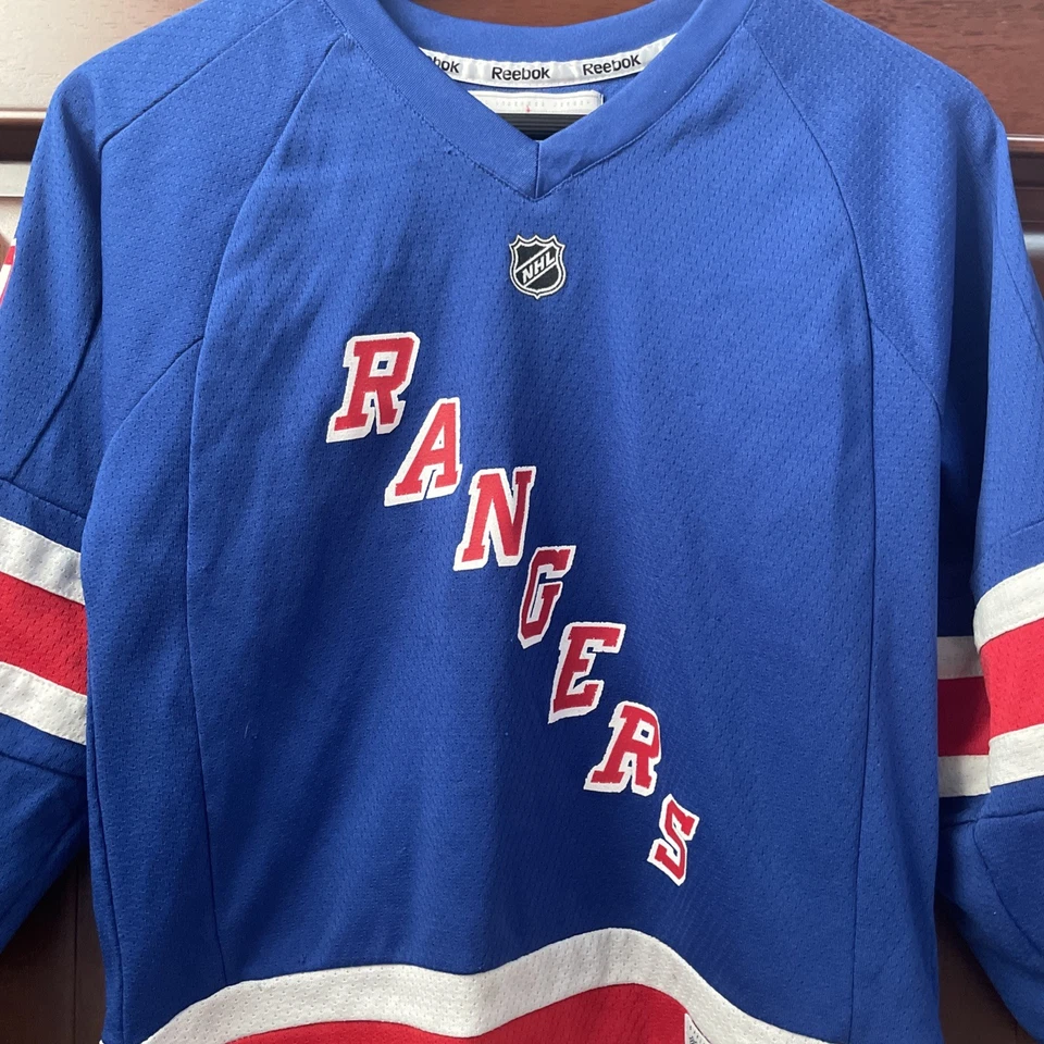 New York Rangers Chris Kreider NHL Hockey Jersey Blue Youth S/M Kids 2015 - Image 2 of 4