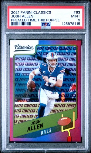 2021 PANINI CLASSICS #63 JOSH ALLEN 11/35 PSA 9