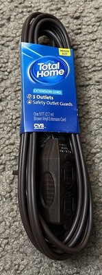 Brand New Total Home - 9 Foot Extension Cord