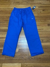 Cherokee Mens Scrub Pants Size Large Blue Drawstring Workwear NWT Uniform