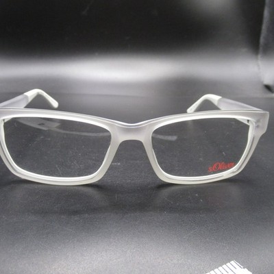 s.Oliver Mod. 93735 Frosted Clear White Plastic Eyeglass Frames Germany