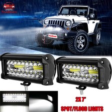 7Inch 1680W LED Work Light Bar Flood Spot Pods Offroad Fog Driving ATV Truck