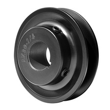 Mechanical V Belt Pulley 7/8 Bore, 3" OD Single Groove Web Sheaves, Cast Iron...