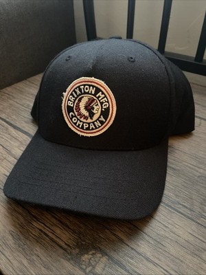 Brixton MFG Company Indian Chief Adjustable SnapBack Hat Cap Black BRAND NEW