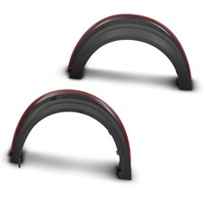 Fender Flares Front Rear Wheel Eyebrow Fender Trim Smooth Black