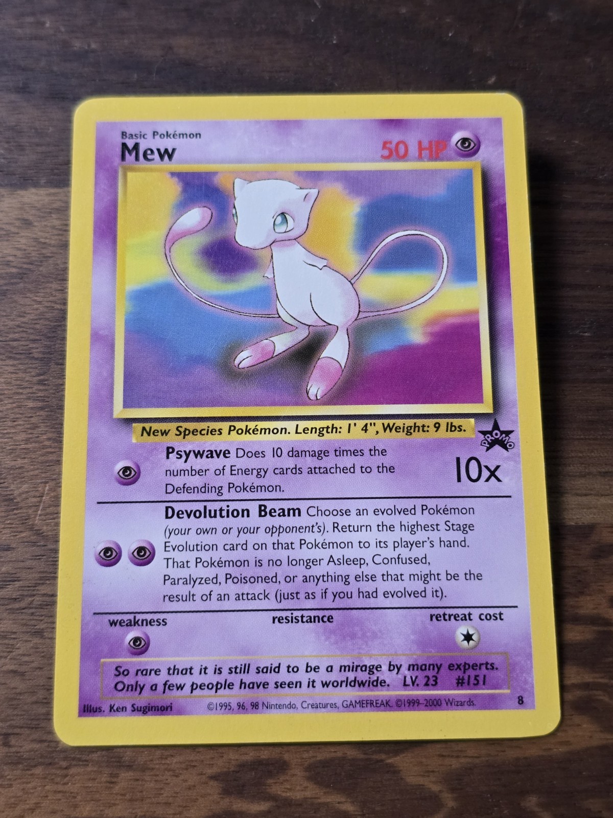 Mew 1999 Pokemon Wizards Black Star Promos #8