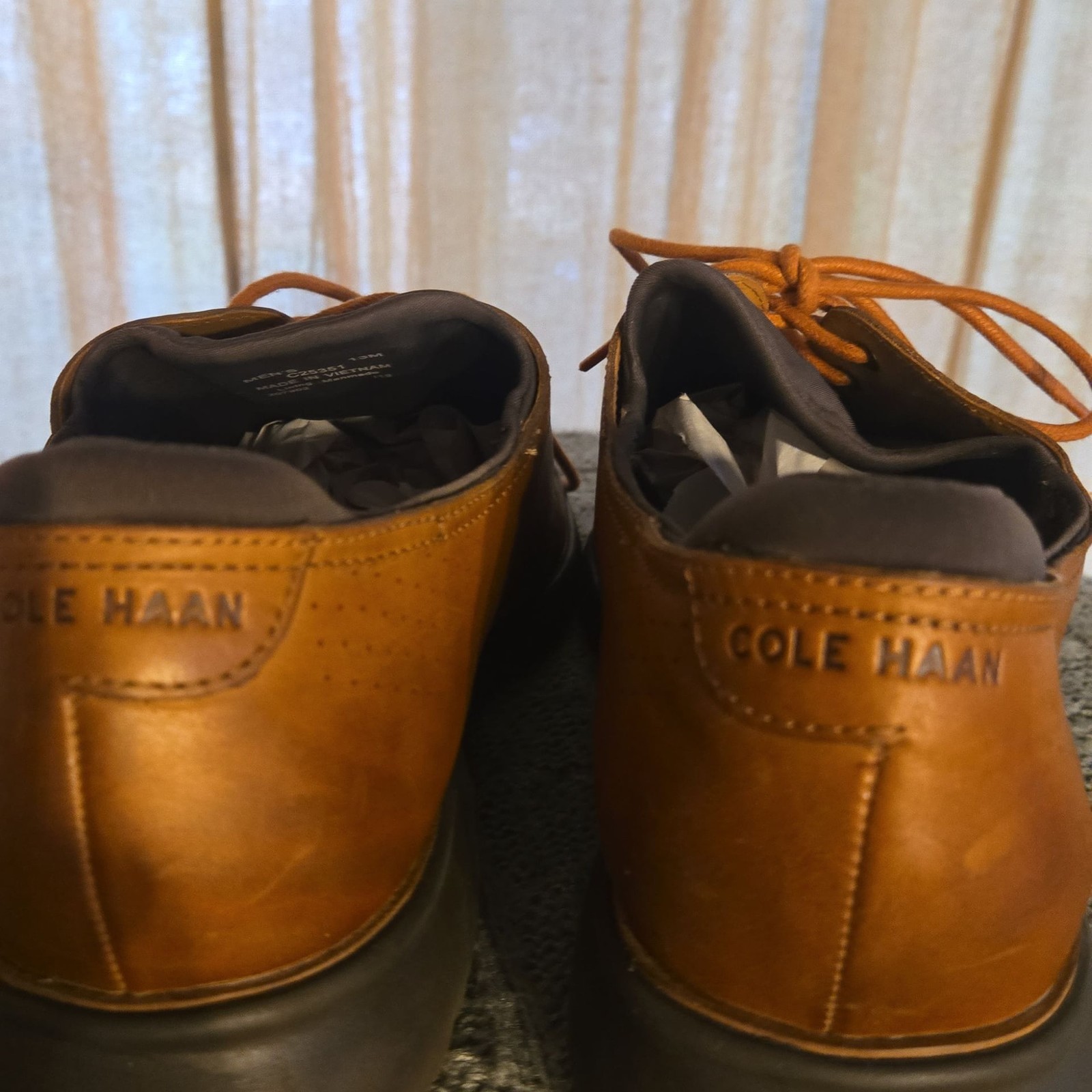 SAOLA COLE HAAN Scarpe a coda di rondine 2 Zerogrand LSR da uomo taglia 13 colore cognac
