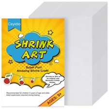 20 PCS Shrink Plastic Sheets Sanded Films Papers Craft 8x11.4 Inch 20x29cm