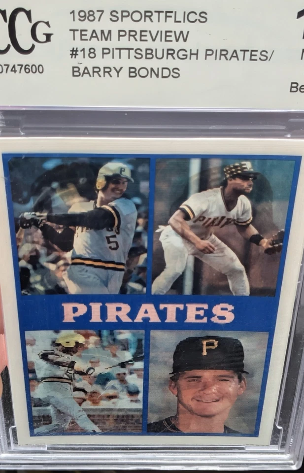 Pittsburgh Pirates Bonds, Bonilla, Bream, Smiley!! 1987 Team Preview! BCCG 10! - Imagem 3 de 3