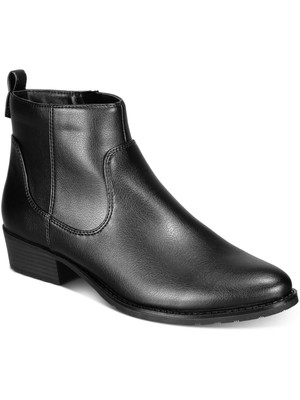 STYLE & COMPANY Womens Black Memphyss Almond Toe Stacked Heel Booties 8 M