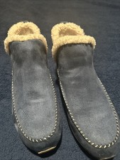 Easy Spirit Woman's Blue/White Comfort Faux Fur Lined Slip In Boot 7.5M NEW