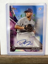 2021 Topps Finest - Finest Autographs Kris Bubic  Blue Refractor /150 Royals