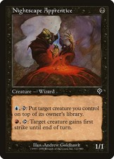 [MTG] Nightscape Apprentice (112) (INV) HP-DMG